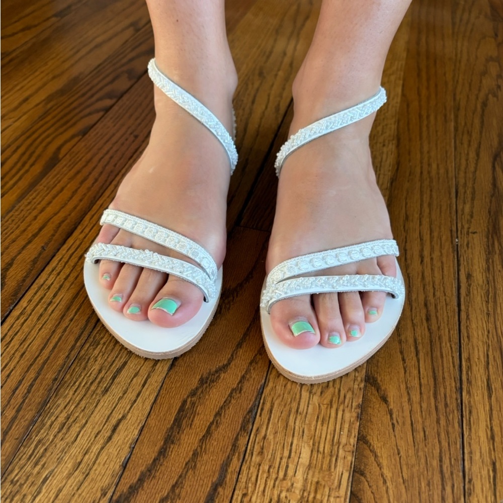 White Boho Sandals